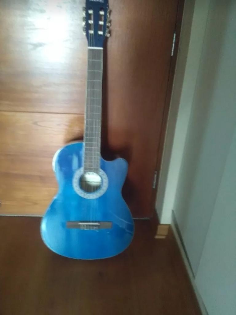 Guitarra Steel Color Azul