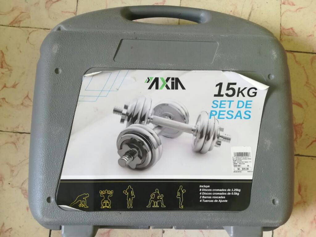 Sed de Pesas Cromadas.15kg