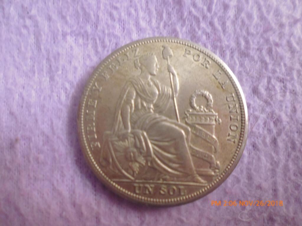 moneda de 5 decimos antigua de plata