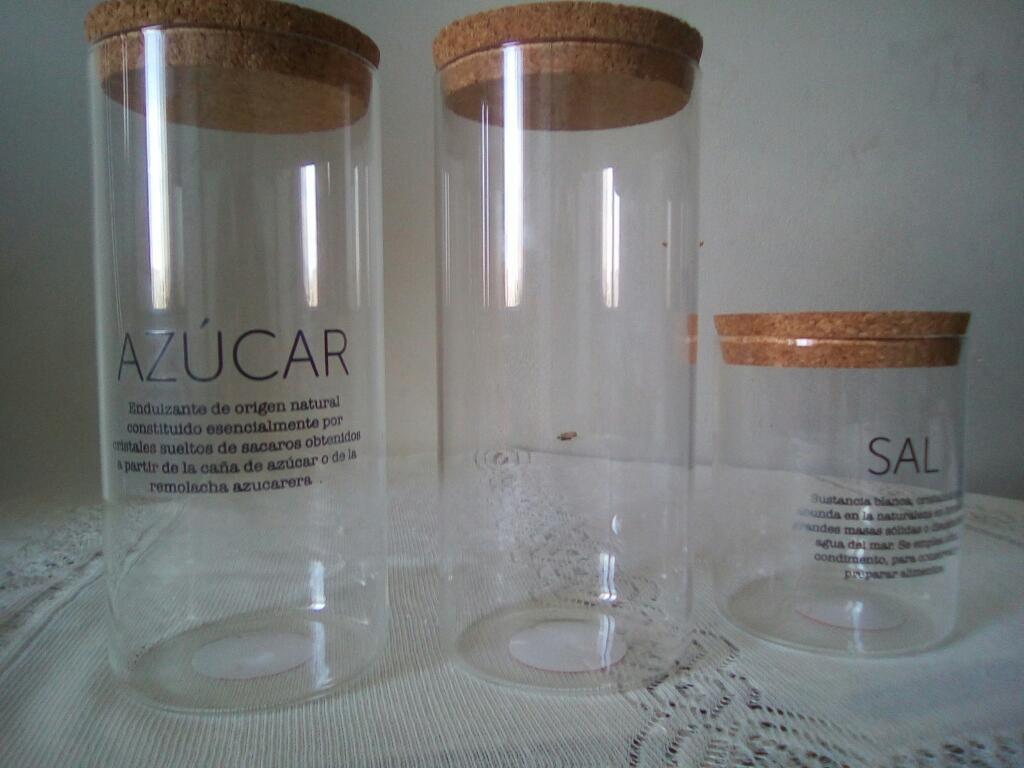 Frascos para Sal, Azucar, Etc
