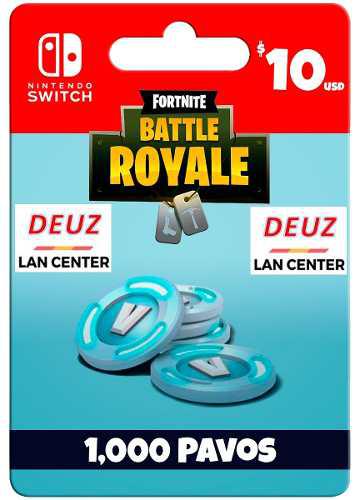 Fortnite 1000 Pavos Nintendo Switch