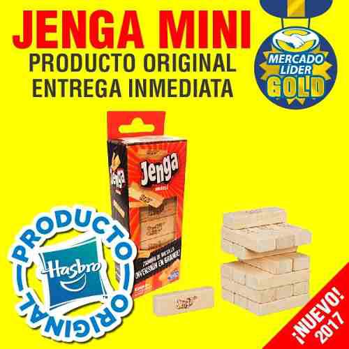 Jenga Mini Original Hasbro Nuevo Sellado Importado + Juegos