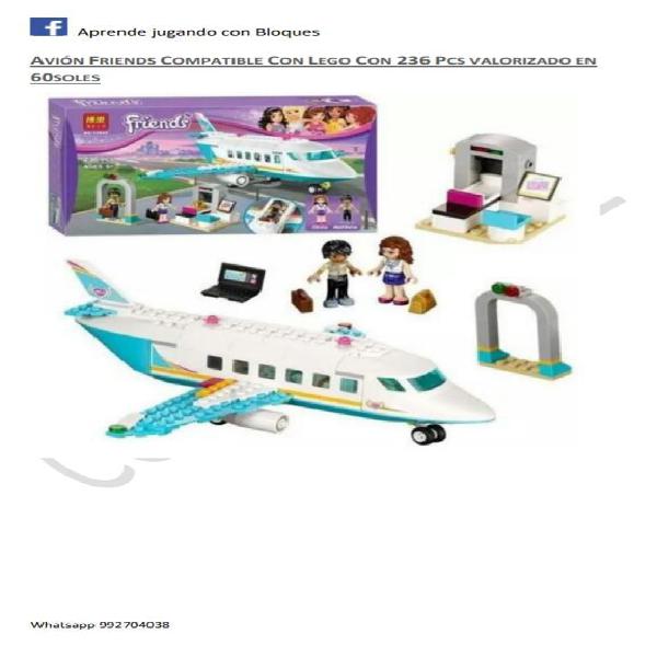 Lego Alterno Avión Friends Bela