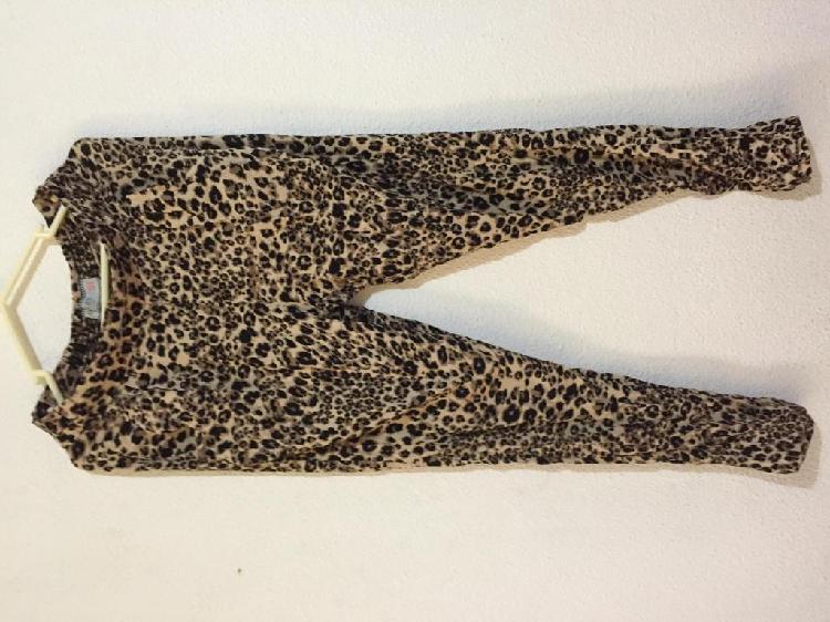 Pantalon de tela Leopardo