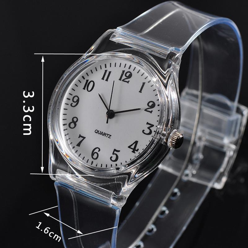 Reloj de silicona transparente