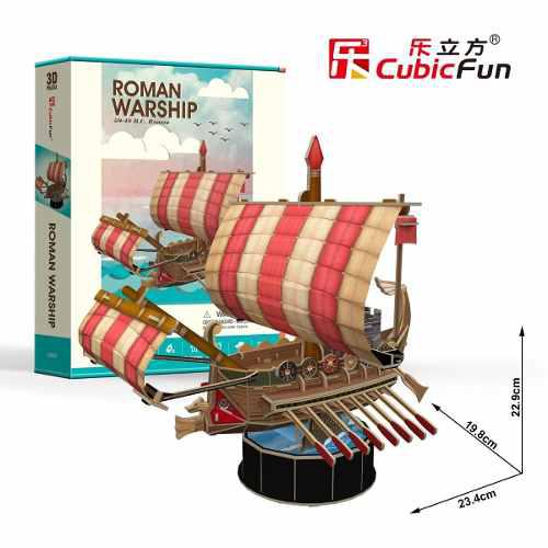 Rompecabezas En 3 Dimensiones Roman Warship T4032