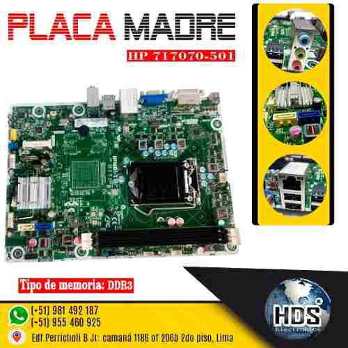 Placa Madre Hp 717070-501 Hds Soluciones Lima Perú