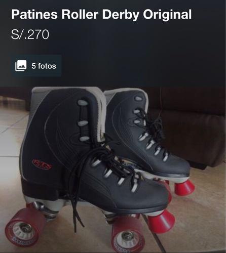 Patines Roller Derby Original Usado 7us