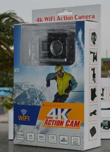 Action Cam 4k Wifi Integrado 16mp Deportes Y Uso Rudo Camara