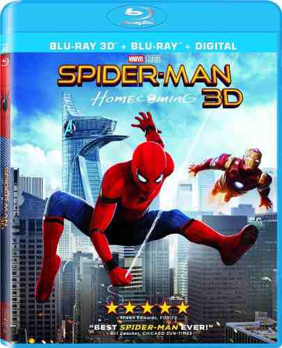 Blu Ray Spiderman: De Regreso A Casa 2d- 3d - Stock- Nuevo