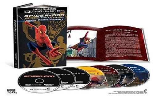 Blu Ray Spiderman Trilogía 2d - 4k - Edición Limitada-
