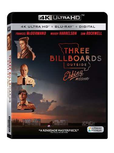 Blu Ray Tres Anuncios Por Un Crimen 2d - 4k - Stock - Nuevo