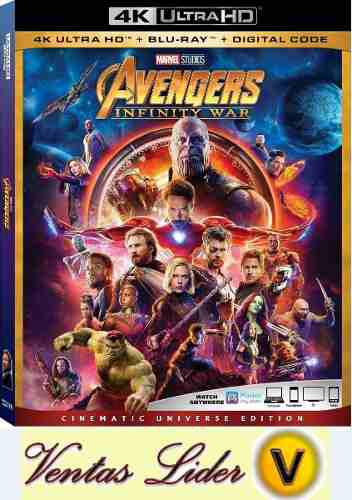 Stock!! Blu-ray 4k / Avengers Infinity War. De Ventaslider