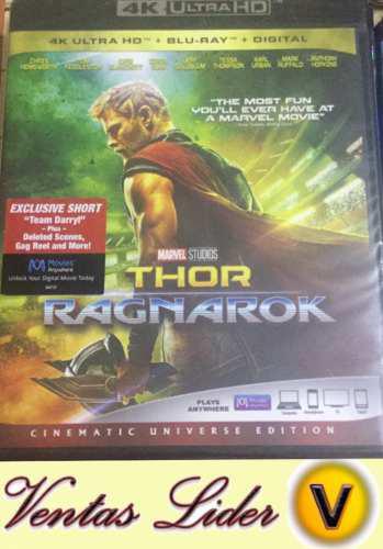 Stock!!! Blu-ray 4k Ultra Hd / Thor Ragnarok. De Ventaslider