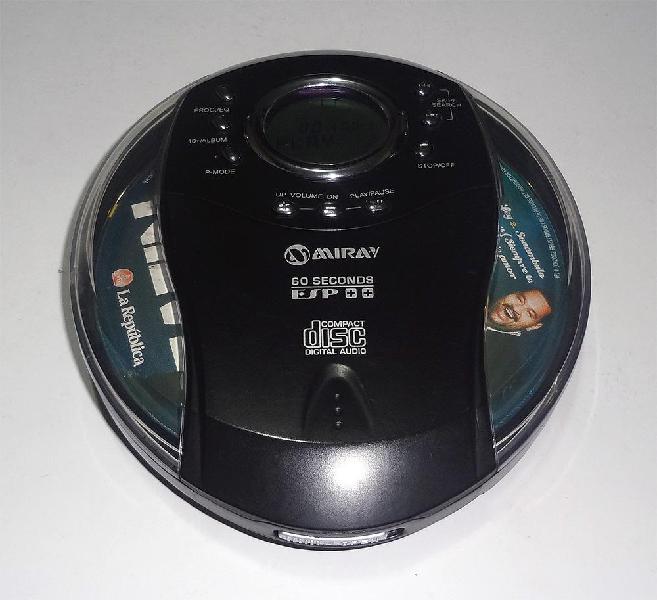 Discman Reproductor CD MP3 Miray MD13P en excelente estado y