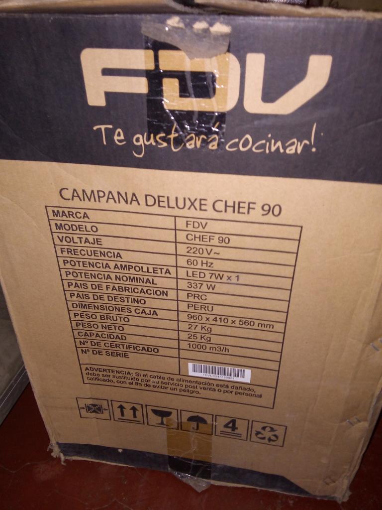 Campana Deluxe Chef 90 Nuevo