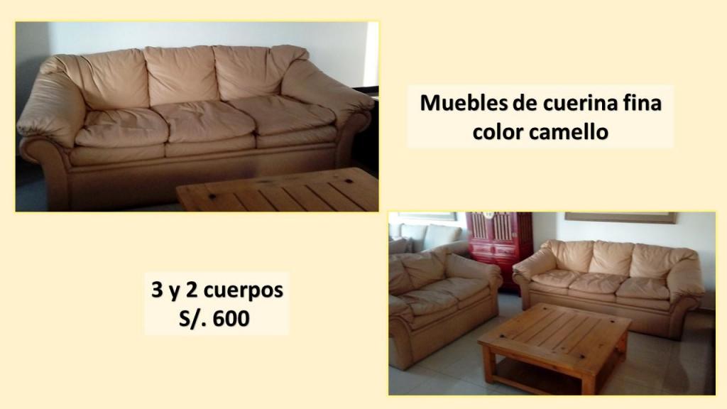 LINDOS MUEBLES DE CUERINA FINA