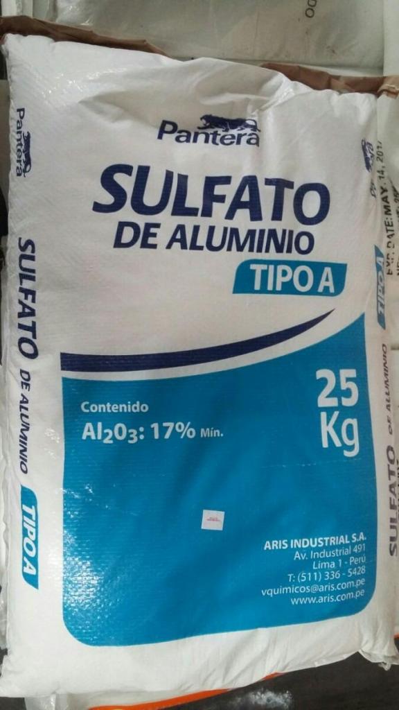 sulfato de aluminio tipo A X 25 KG