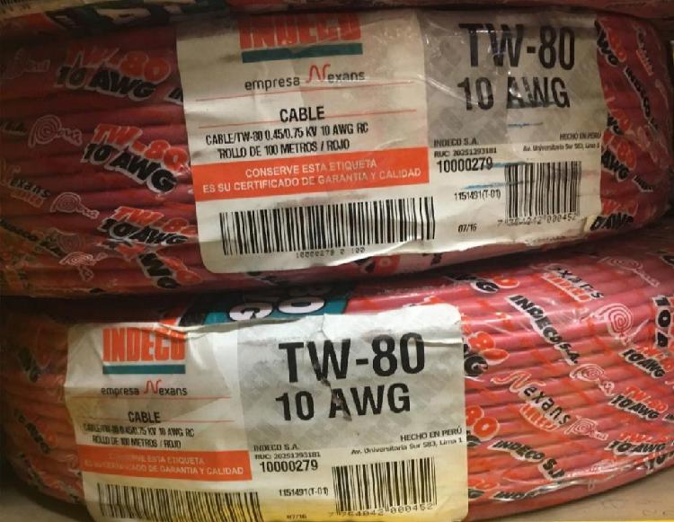 Cable Indeco Tw 10 Awg