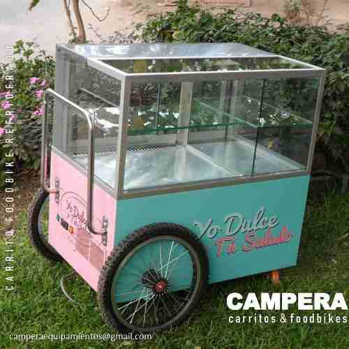 Carrito Foodbike Para Pasteles Refrigerado Vintage