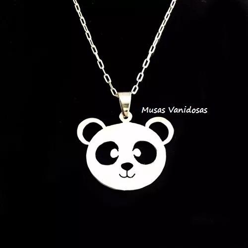 Collar Oso Panda - Plata 950