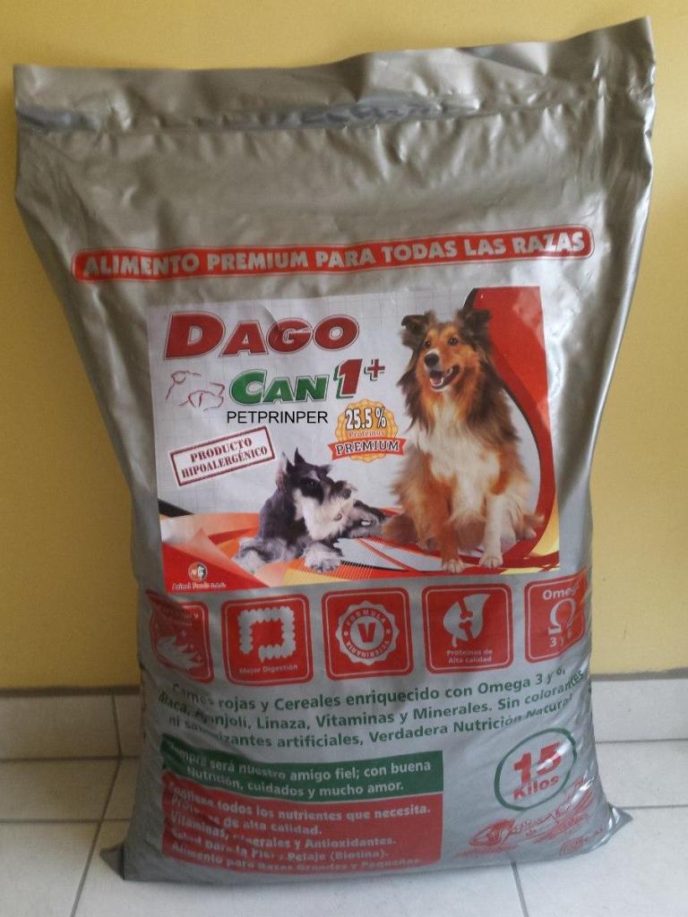 Oferta Dagocan Adultos cachorros 15kg Carne linaza maca