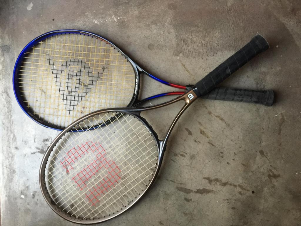 Raquetas de tennis Wilson y Dunlop
