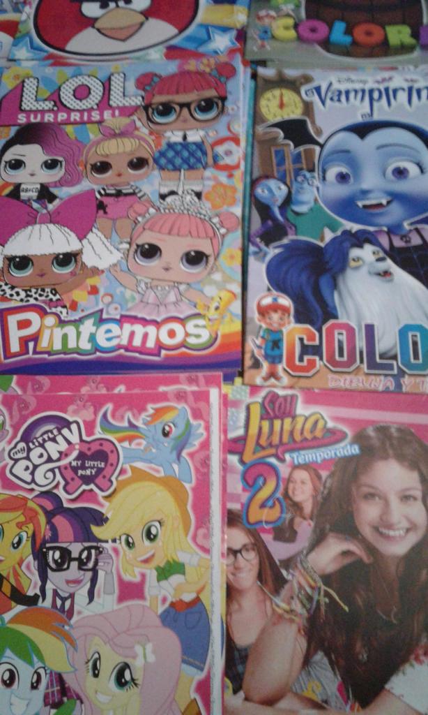 Cuadernos Colorea Personajes LOL Mickey Muose Princesa Sofia