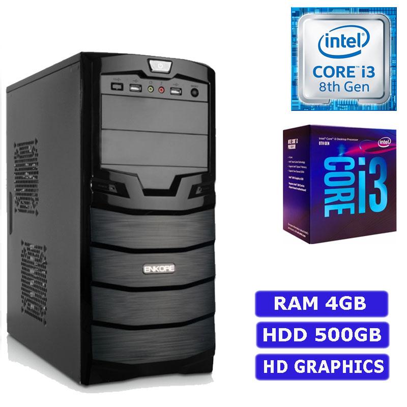 CPU Intel Core I3 8ava Generación, Ram 4GB DDR4, HDD 500GB