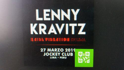 Entradas Concierto Lenny Kravitz Lima 27 Marzo 19