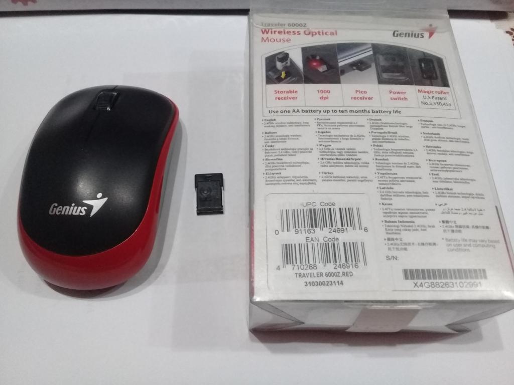 MOUSE INALAMBRICO Z WIRE LESS RED GENIUS