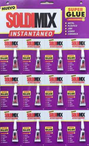Pegamento - Super Glue - Soldimix (S/5.00 X Plancha)