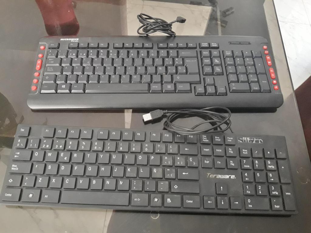 teclados en buen estado dos unidades conexion USB