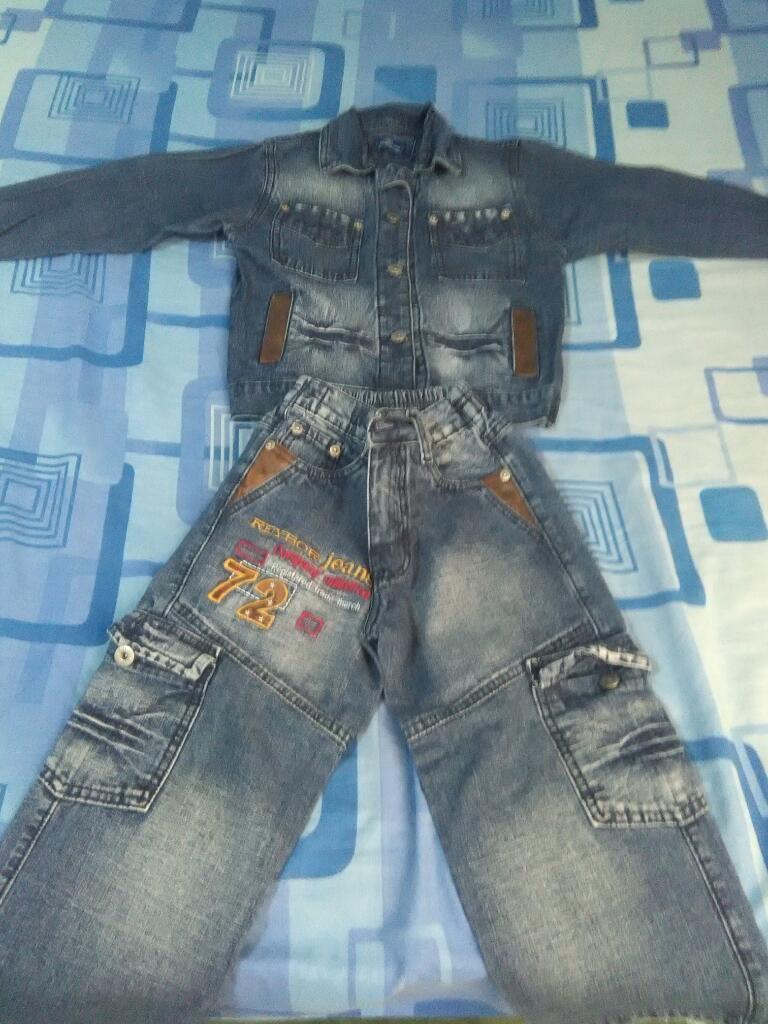 Conjuntos jeans para niño talla 4 y 6