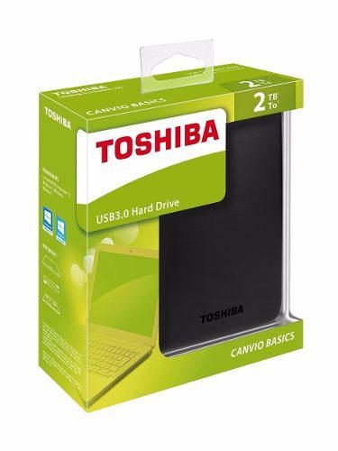 Disco Duro Externo Toshiba Canvio Basics 2 Tb Usb 3.0 Negro