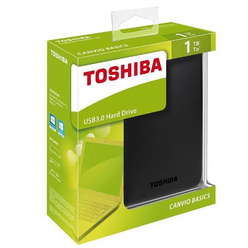 Disco Duro Portatil Toshiba 1 Tb Usb 3.0 Negro Canvio Basic