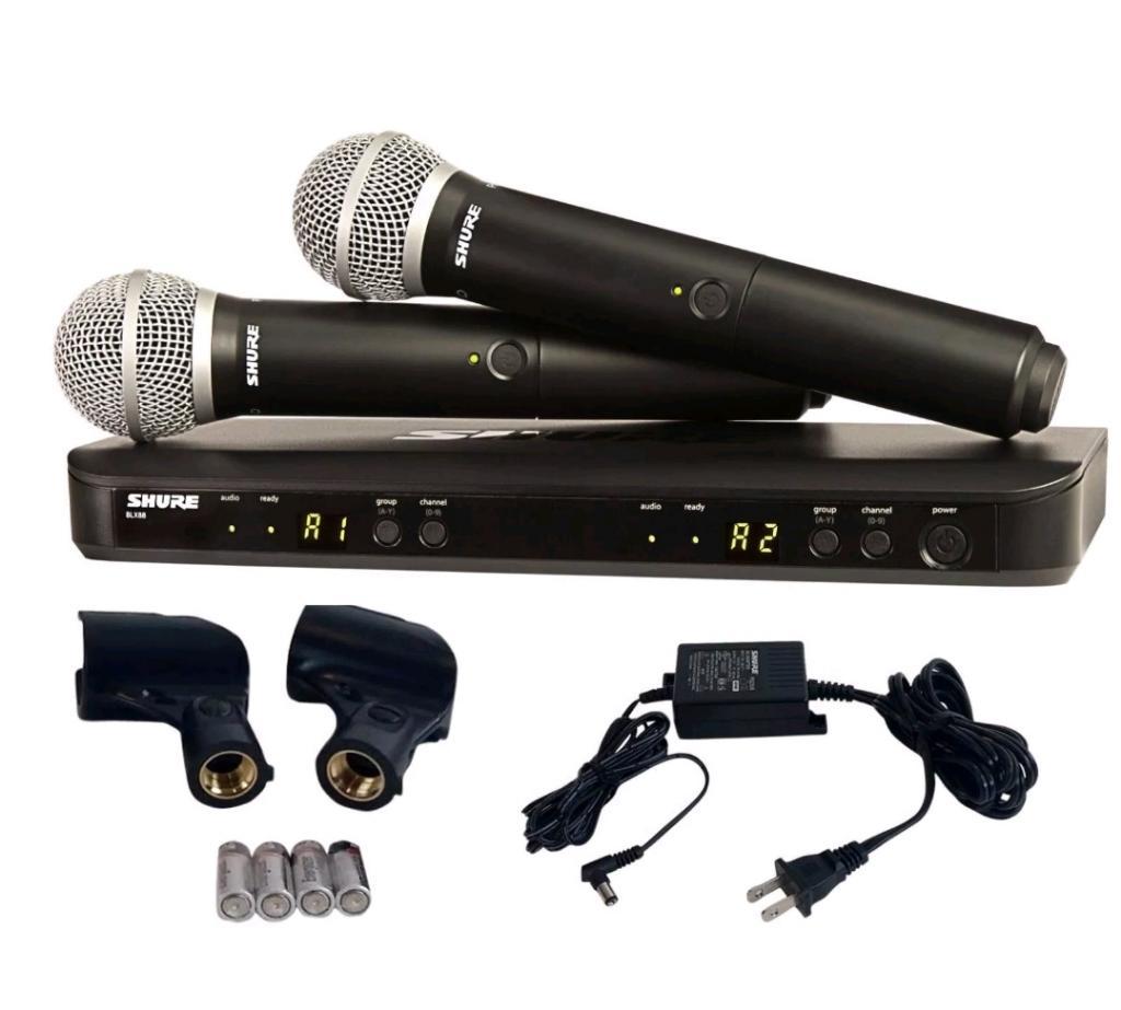 Microfonos Shure Blx288 Pg58 Uhf