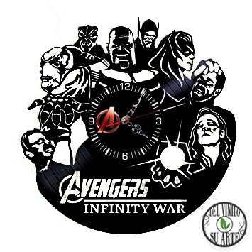 Avengers Infinity Ward Reloj De Pared Y Escritorio