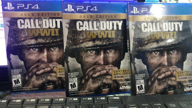 Call Of Duty Ww2 Wwii Gold Edition Ps
