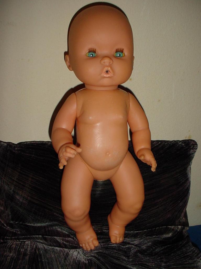 Muñeca recién nacida de látex rígido 34 cm