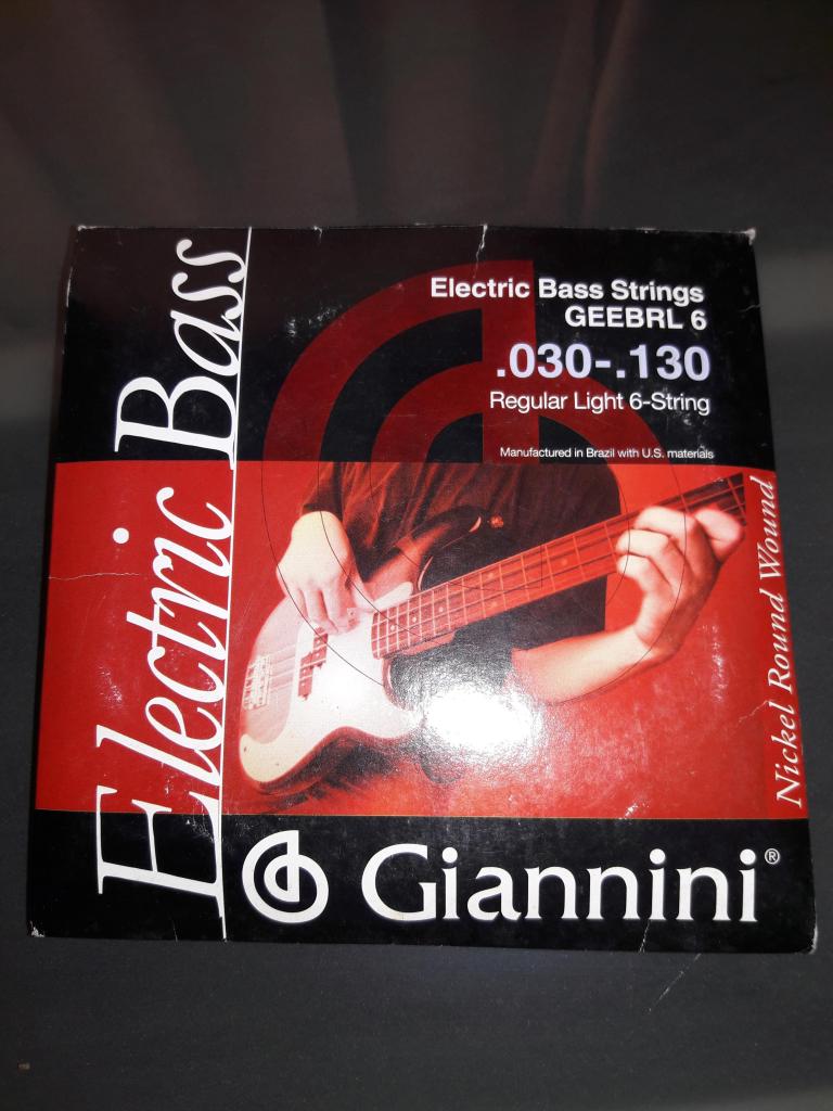 cuerdas para bajo 6 Giannini Made in Brazil no Elixir,
