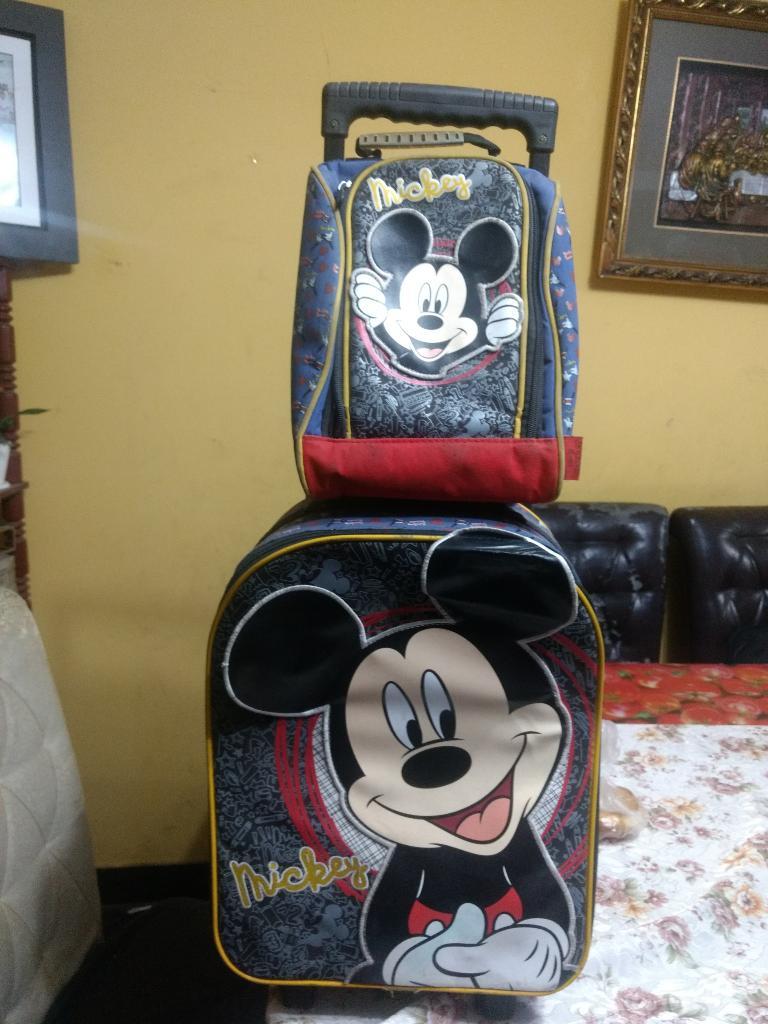 Maleta Y Lonchera de Mickey Original