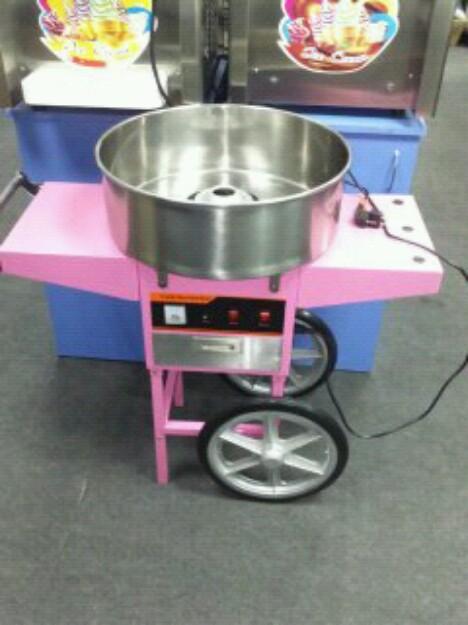Máquina algodón de azucar con carrito