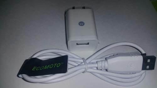 Cargador Motorola + Cable Usb Moto G, Moto E, Moto X Tipo