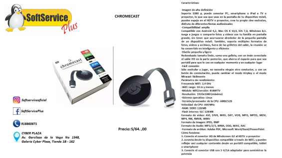 Chromecast version 2 en Lima