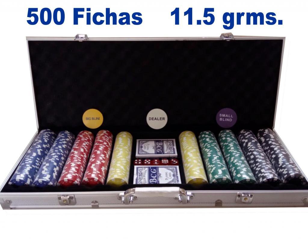 Set Profesional Importados Poker 500 fichas PV20 PKRPV en
