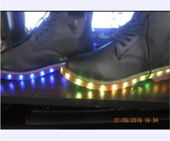 Zapatos Botines con Luces en Plataforma