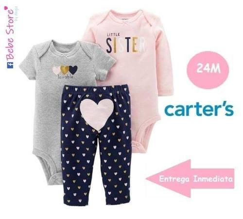 Carter's: Set De 3 Piezas Bebe Mujer