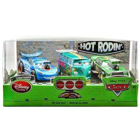 Cars Hot Roddin Set De 3 Mcqueen, Fillmore Y Chick