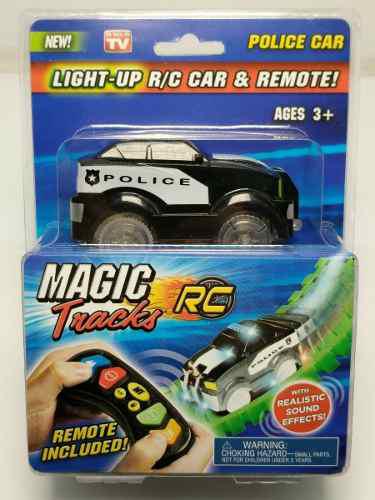 Cars Magic Tracks Carro Policia Control Remoto Con Luces